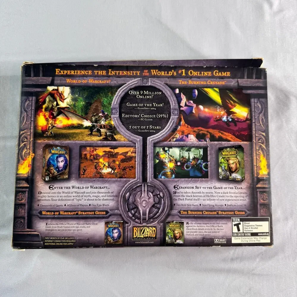 Blizzard World of Warcraft Battle Chest for Windows Mac DVD-Rom Software